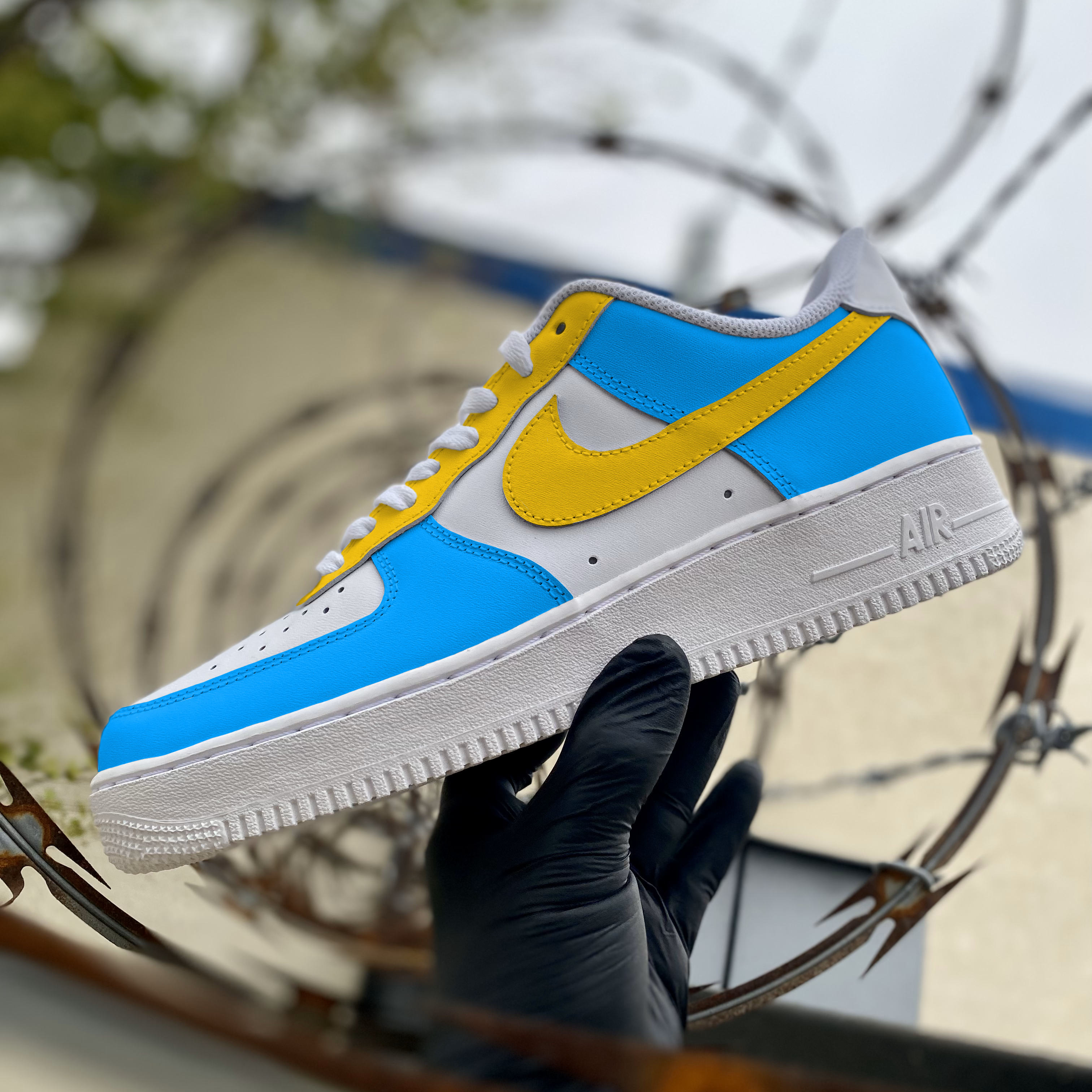 yellow air force 1 custom