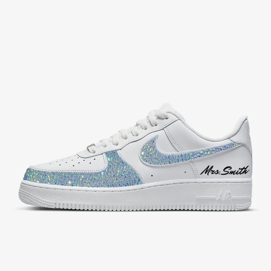 Personalized Rhinestone Air Force 1s