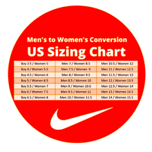 Load image into Gallery viewer, Nike sizing chart
